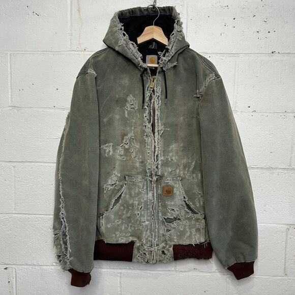 Vintage Carhartt Quilted Hooded Active Jacket “Chestnut”